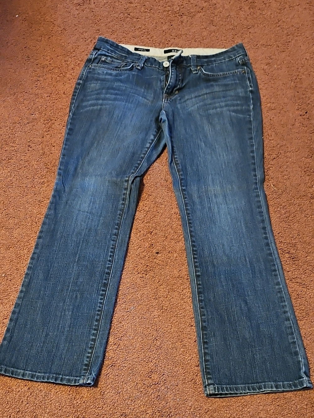 Women’s Blue Straight-Leg Jeans